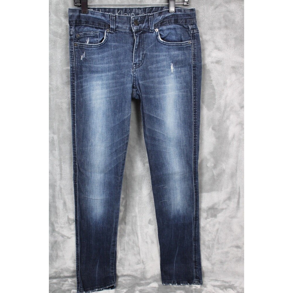 Calvin Klein Pencil Slim Fit Women's Size 6/28 Jeans Blue